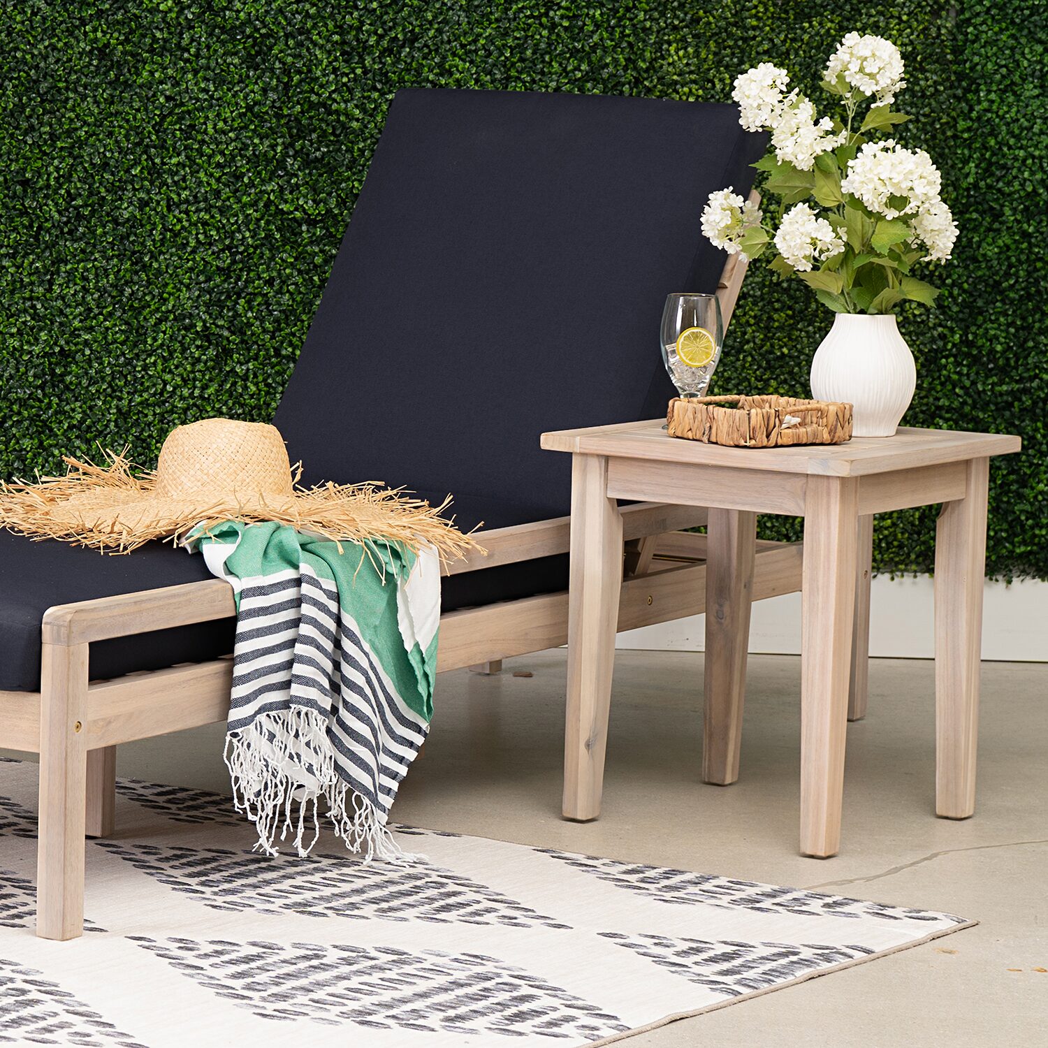 Linon Derek Square Dining Table