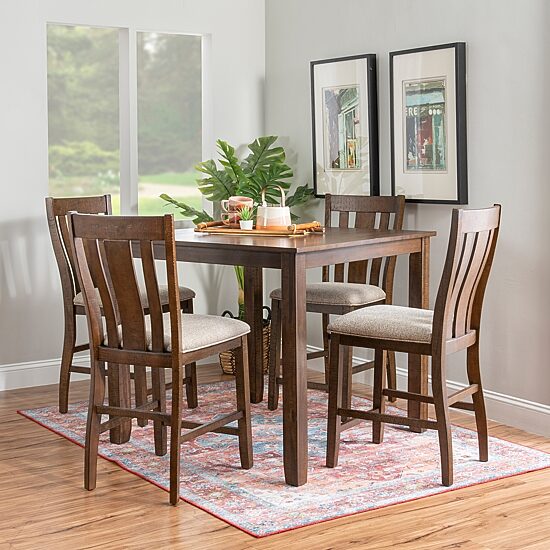 Linon Amaia 5-pc. Counter Height Square Dining Set