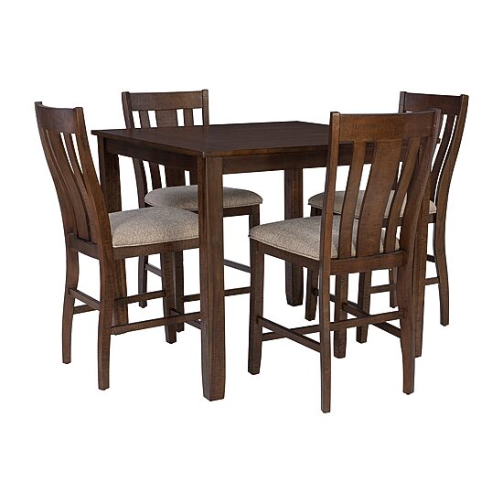 Linon Amaia 5-pc. Counter Height Square Dining Set