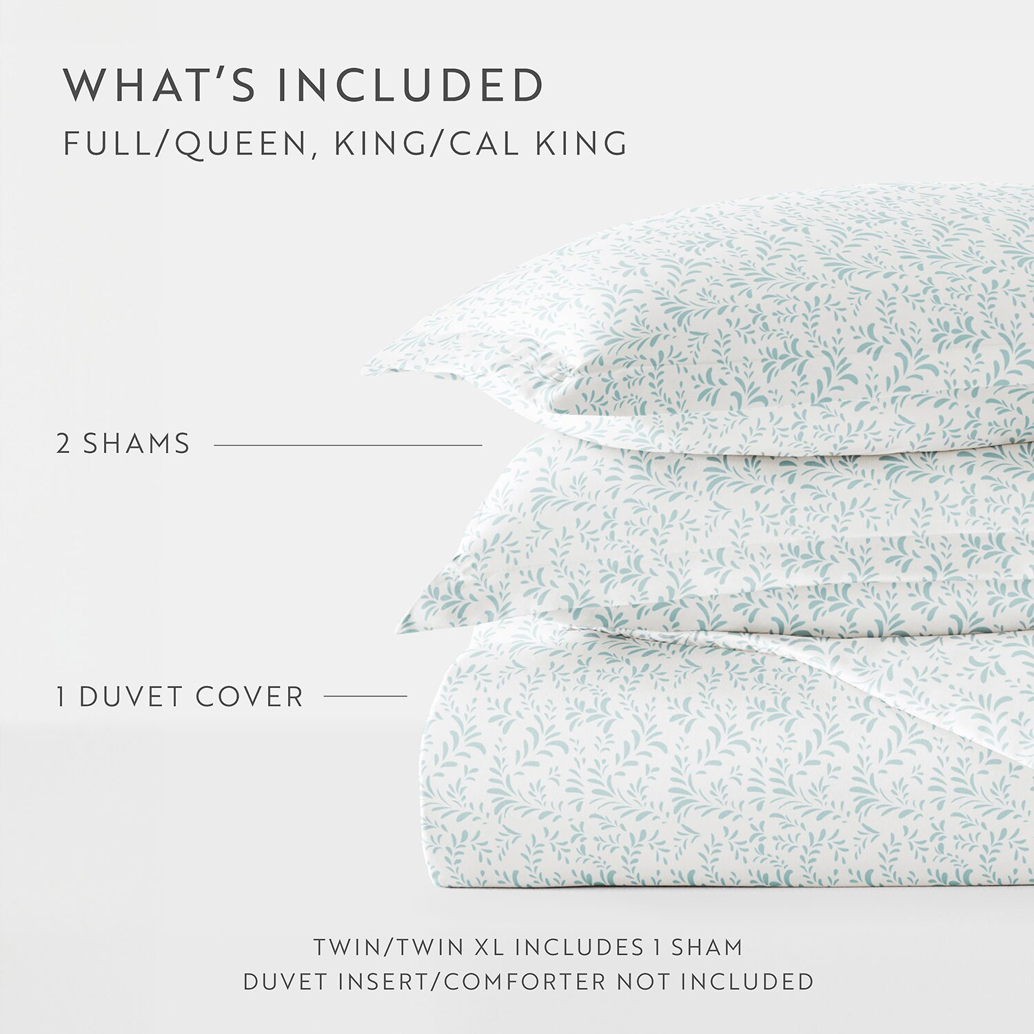 Casual Comfort Premium Ultra Soft 3-pc. Burst of Vines Print Duvet Cover Set
