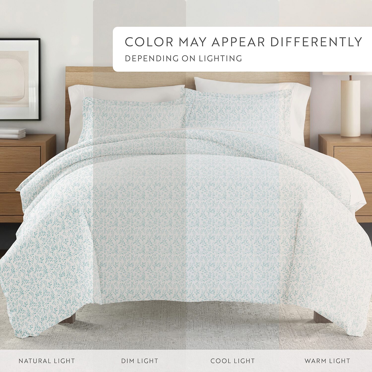 Casual Comfort Premium Ultra Soft 3-pc. Burst of Vines Print Duvet Cover Set
