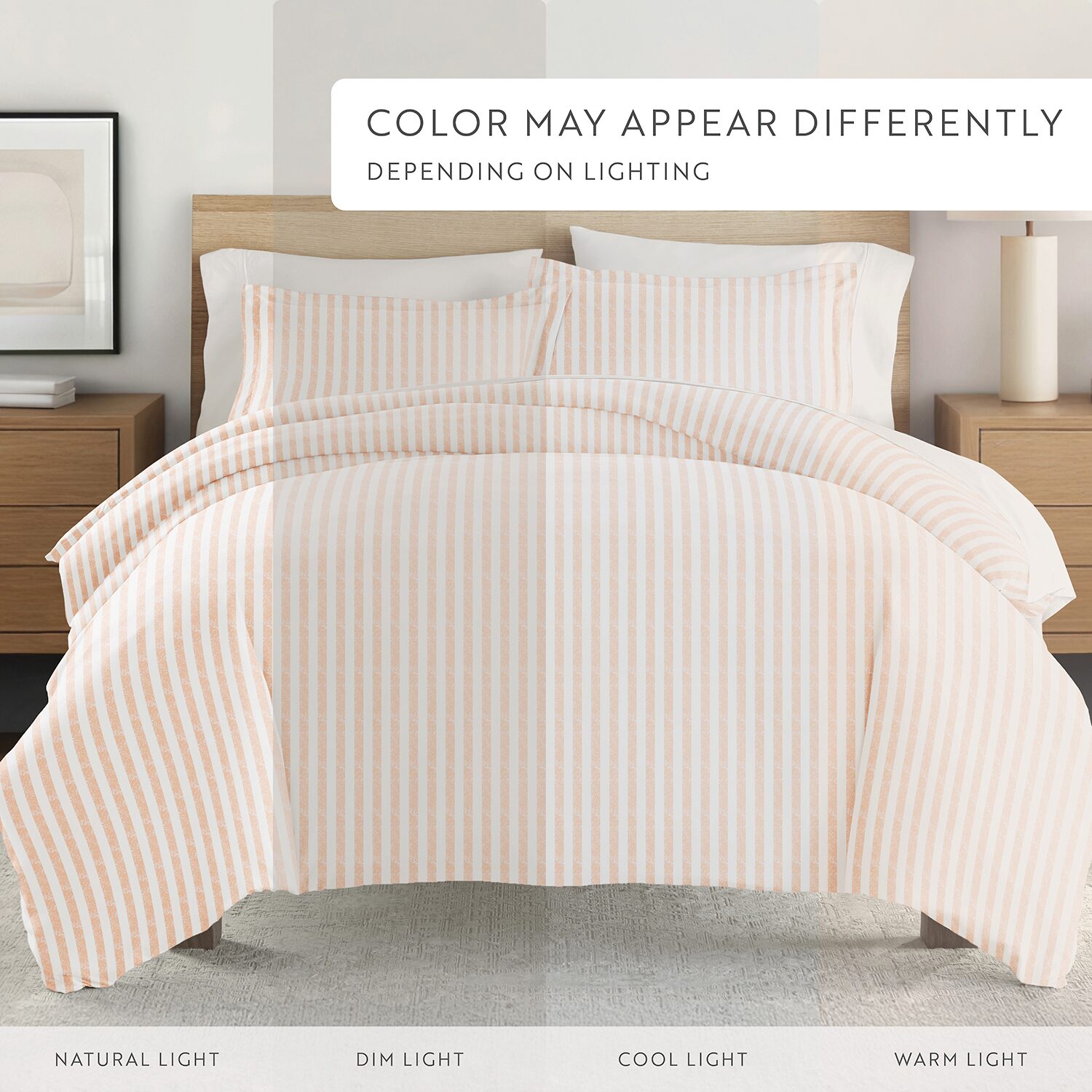 Casual Comfort Premium Ultra Soft Puffed Rugged Stripes Duvet Cover Set