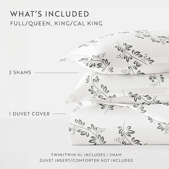 Casual Comfort Premium Ultra Soft 3-pc. Simple Vine Print Duvet Cover Set