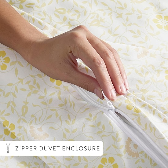 Casual Comfort Premium Ultra Soft Spring Vines Print Duvet Cover Set