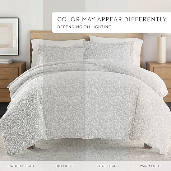 Casual Comfort Premium Ultra Soft 3-pc. Vine Trellis Print Duvet Cover Set