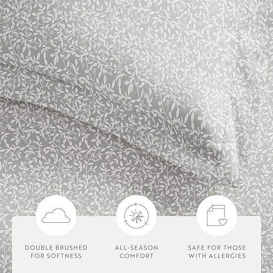 Casual Comfort Premium Ultra Soft 3-pc. Vine Trellis Print Duvet Cover Set