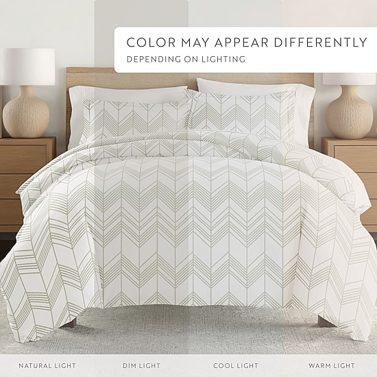 Casual Comfort Ultra Soft Alps Chevron Duvet Set