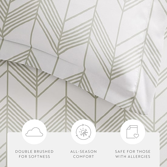 Casual Comfort Ultra Soft Alps Chevron Duvet Set