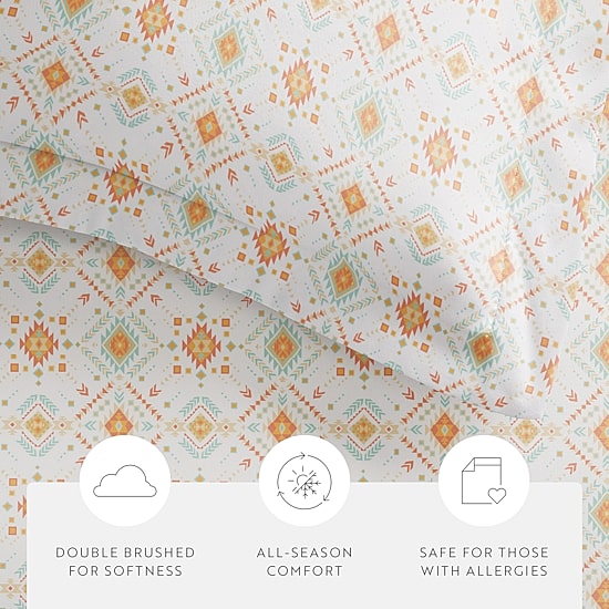 Casual Comfort Premium Ultra Soft Aztec Dreams Duvet Cover Set