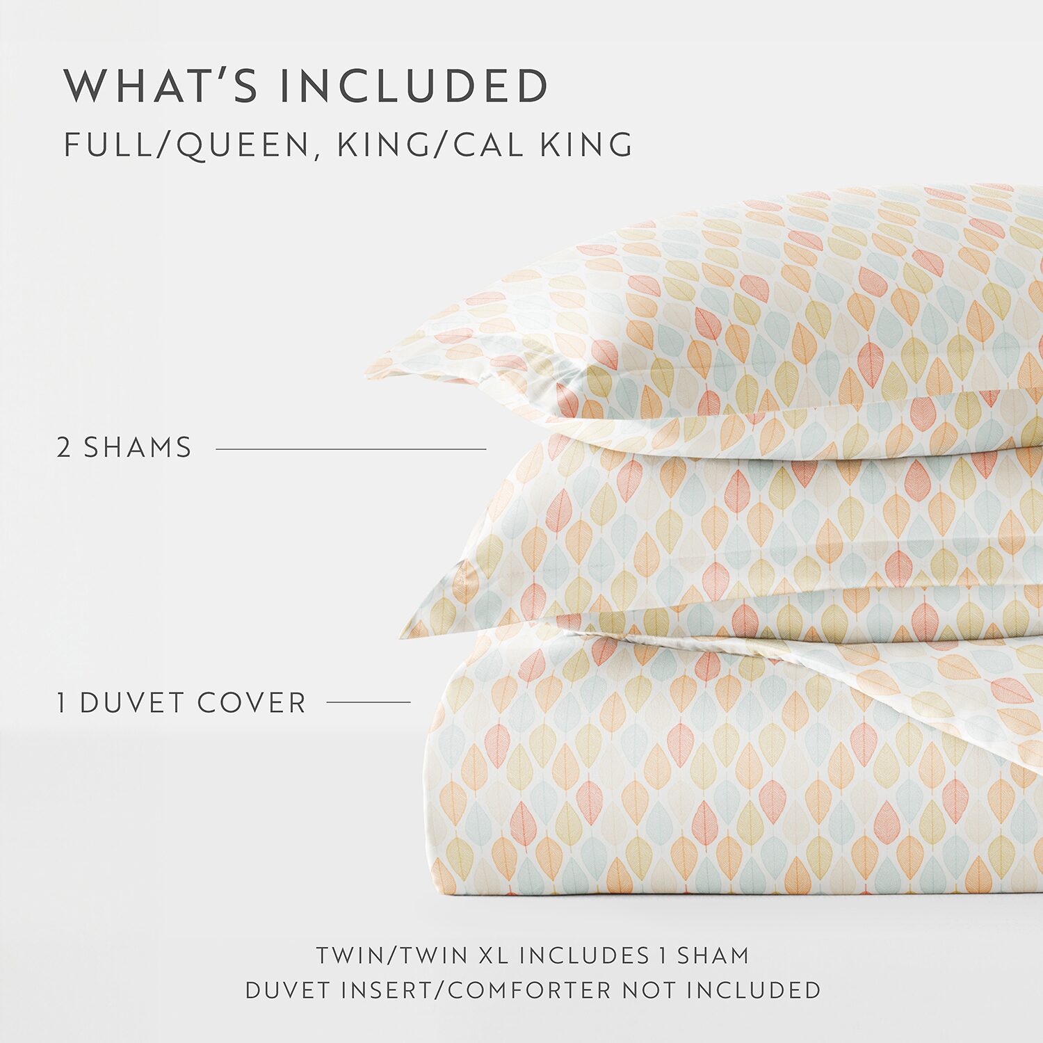 Casual Comfort Premium Ultra Soft Fall Foliage Duvet Cover Set