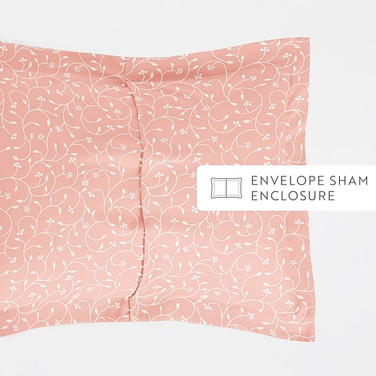Casual Comfort Premium Ultra Soft Pink Buds Duvet Cover Set