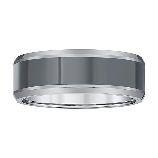 Mens 8MM Tungsten Wedding Band