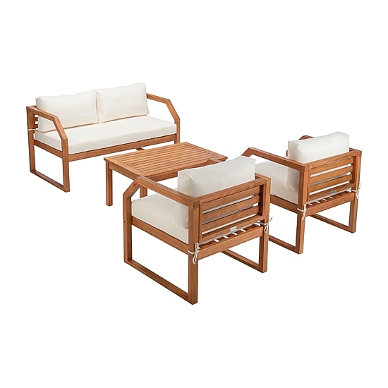 Safavieh Dren Collection 4-pc. Conversation Set Weather Resistant