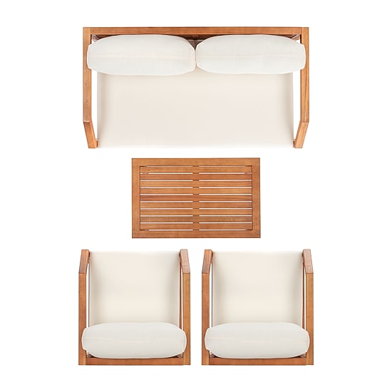 Safavieh Dren Collection 4-pc. Conversation Set Weather Resistant
