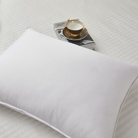 1000 Thread Count Egyptian Cotton White Down Bed Pillow