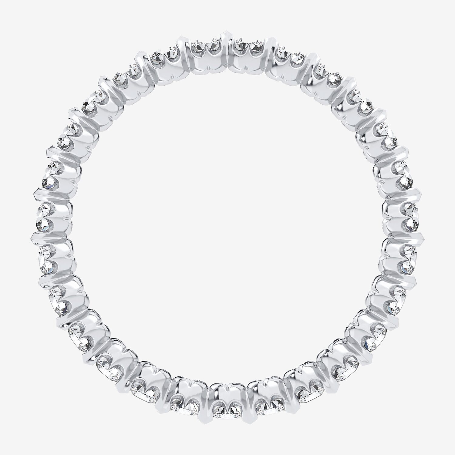 H-I / Si1-Si2) Womens 1 CT. T.W. Lab Grown White Diamond 10K Gold Eternity Wedding Band