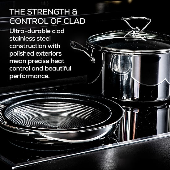 Circulon Steelshield Stainless Steel 2-qt. Sauce Pan with Lid