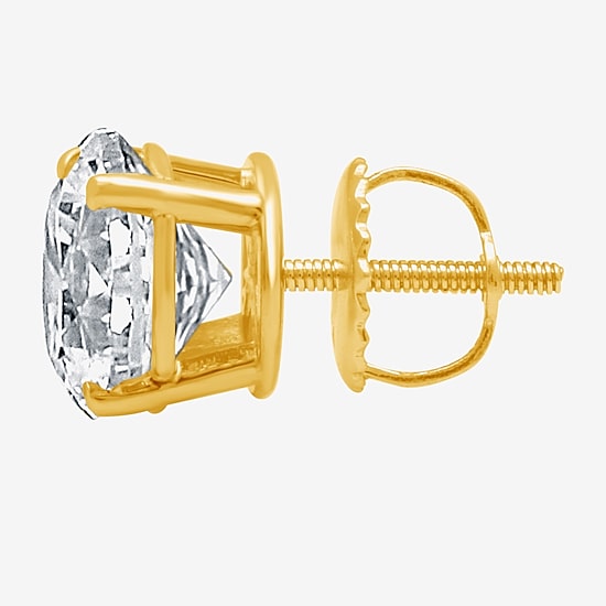 Ever Star 2 CT. T.W. Lab Grown White Diamond 14K Gold 8mm Single Earring