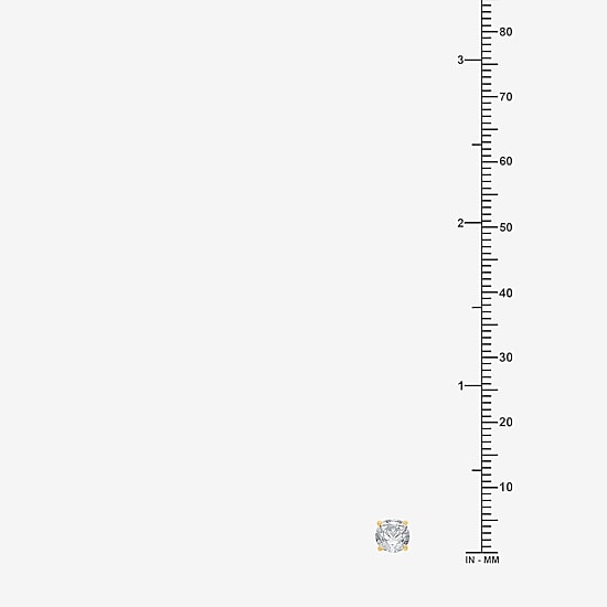 (H-I / I1) Ever Star 1 CT. T.W. Lab Grown White Diamond 10K Gold 6.3mm Single Earring