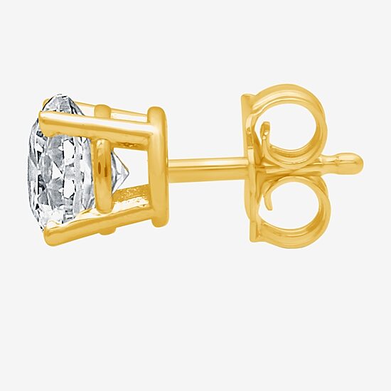 (H-I / I1) Ever Star 1 CT. T.W. Lab Grown White Diamond 10K Gold 6.3mm Single Earring