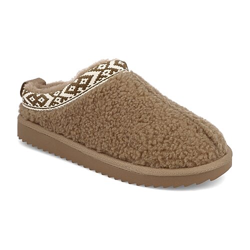 Mia Girl Womens Slip-on Slippers In Brown