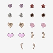 Arizona Womens 9 Pair Earring Set