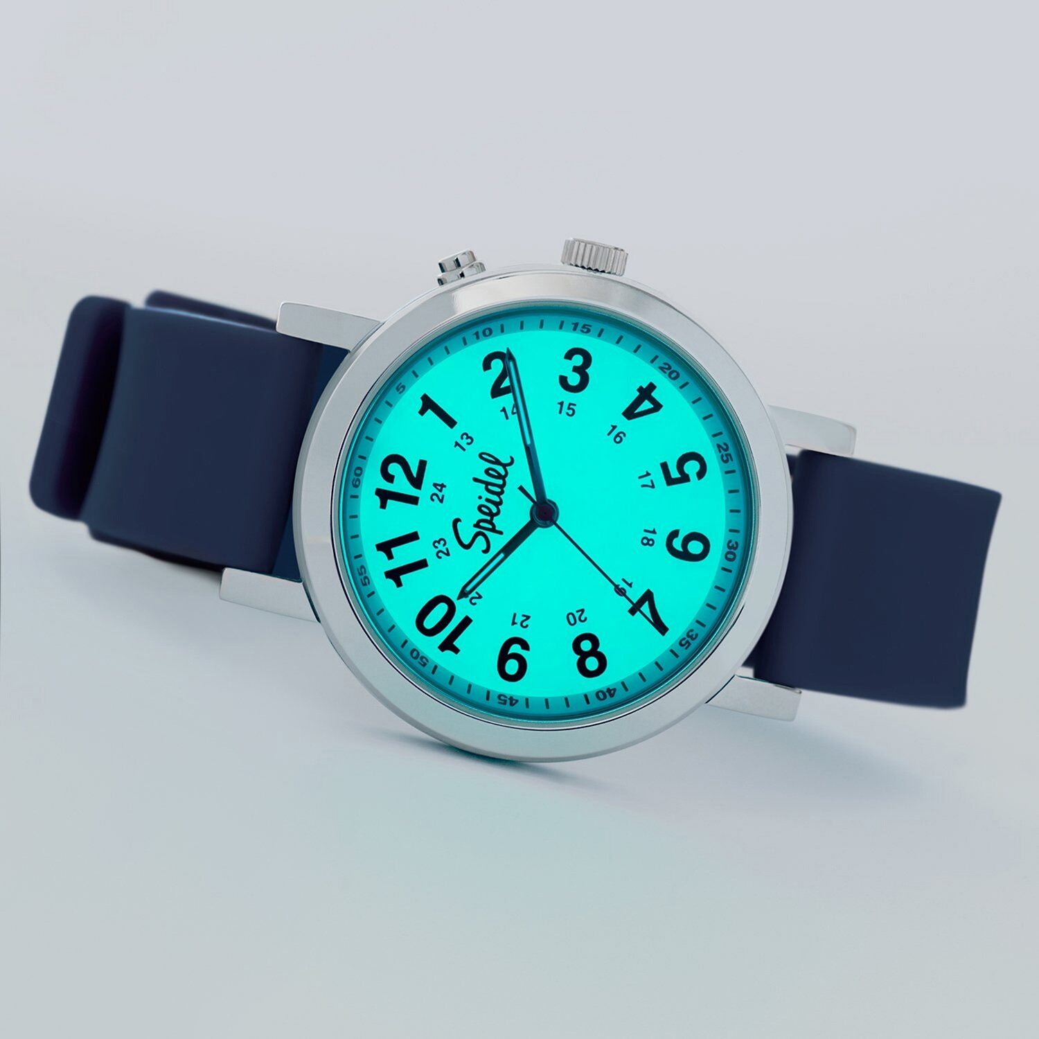 Speidel Medi Glow Unisex Adult Blue Strap Watch 60370009