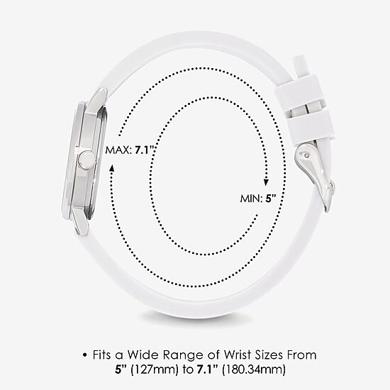 Speidel Medi Petite Unisex Adult White Strap Watch  60350006
