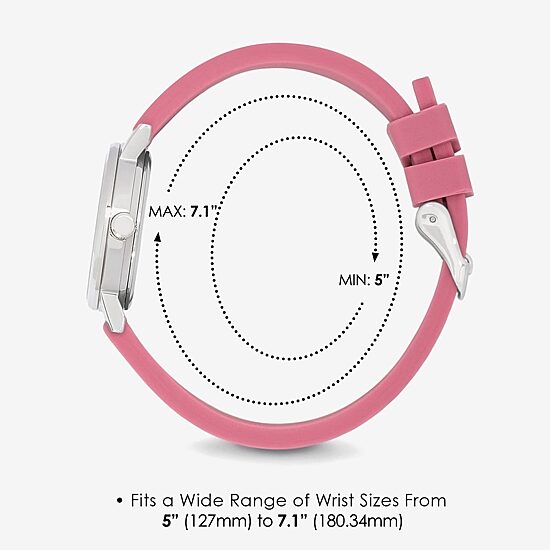 Speidel Medi Petite Unisex Adult Pink Strap Watch 60350001