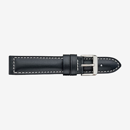 Speidel Unisex Adult Black Leather Watch Band 298-101-18