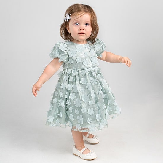 Rare Editions Baby Girls Short Sleeve A-Line Dress