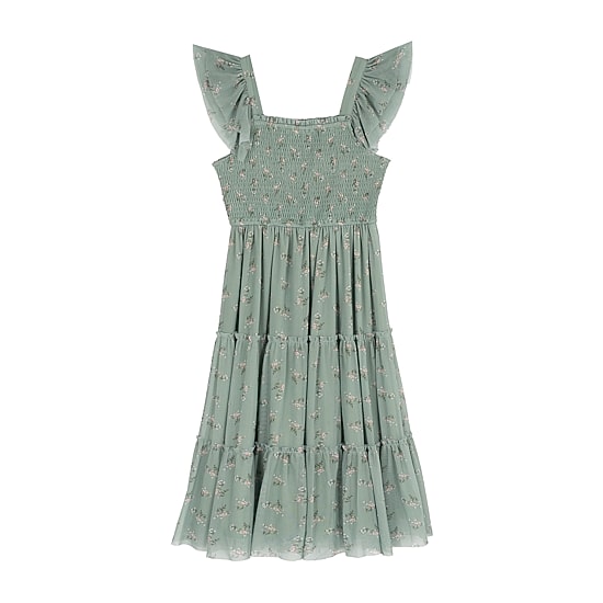 Rare Editions Big Kid Girls Short Sleeve Flutter Maxi Dress