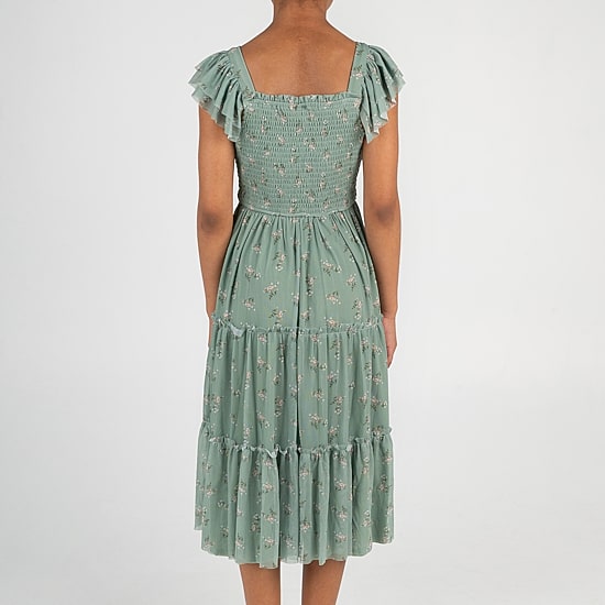 Rare Editions Big Kid Girls Short Sleeve Flutter Maxi Dress