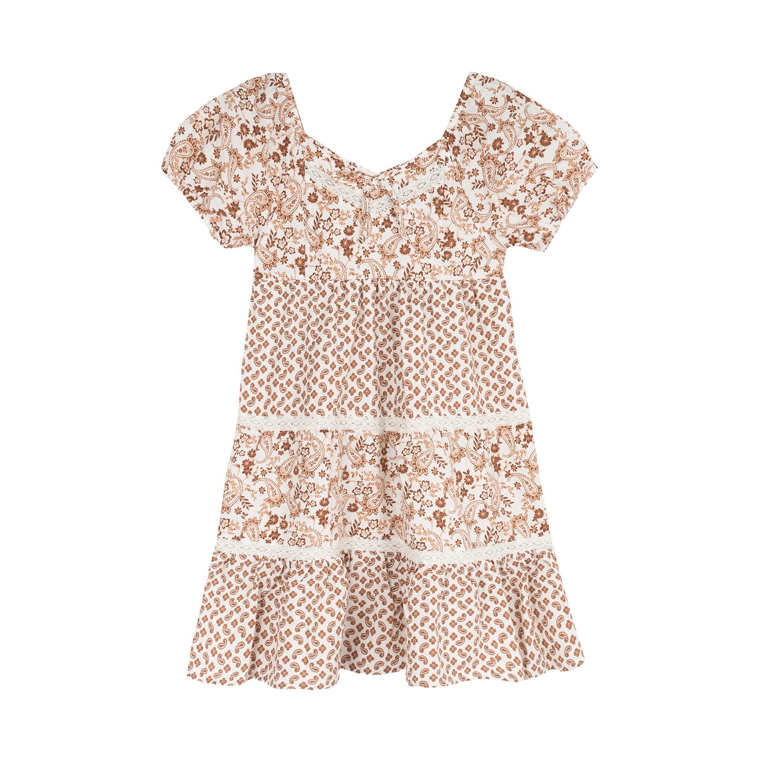 Rare Editions Big Kid Girls Short Sleeve A-Line Dress