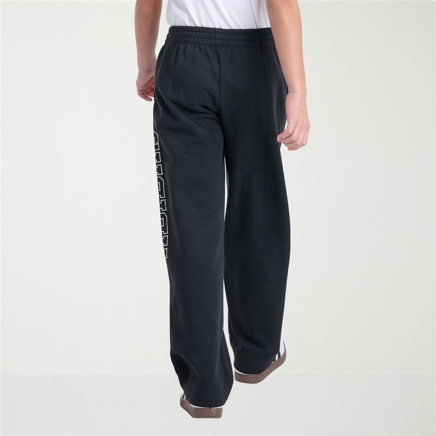 adidas Big Kid Boys Mid Rise Straight Regular Fit Fleece Pull-On Pant