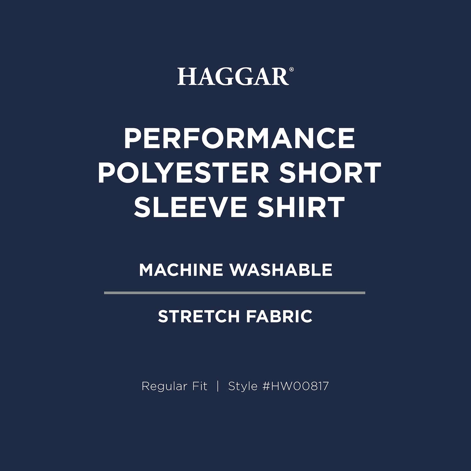 Haggar Performance Mens Regular Fit Short Sleeve Polo Shirt