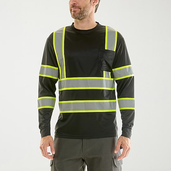 Hallstatt Workwear Mens High Visibility Long Sleeve Safety Shirt