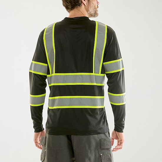 Hallstatt Workwear Mens High Visibility Long Sleeve Safety Shirt