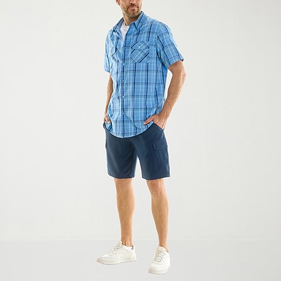 Hallstatt Workwear Mens Short Sleeve Regular Fit Button-Down Shirt