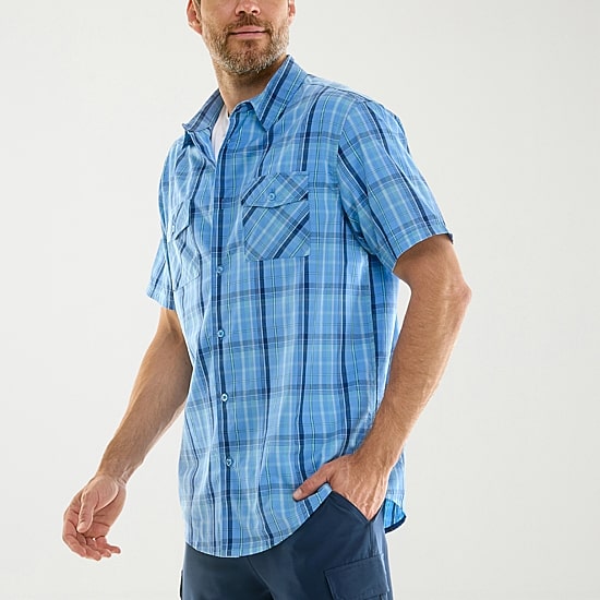 Hallstatt Workwear Mens Short Sleeve Regular Fit Button-Down Shirt