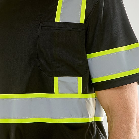 Hallstatt Workwear Mens High Visibility Short Sleeve Safety Shirt