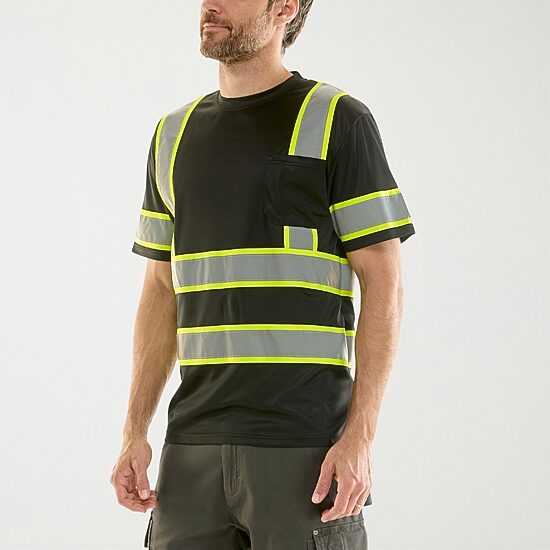 Hallstatt Workwear Mens High Visibility Short Sleeve Safety Shirt