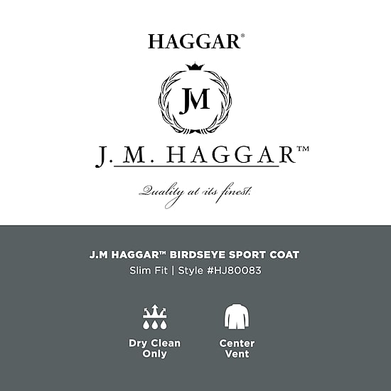 Haggar JMH Mens Plaid Slim Fit Sport Coat