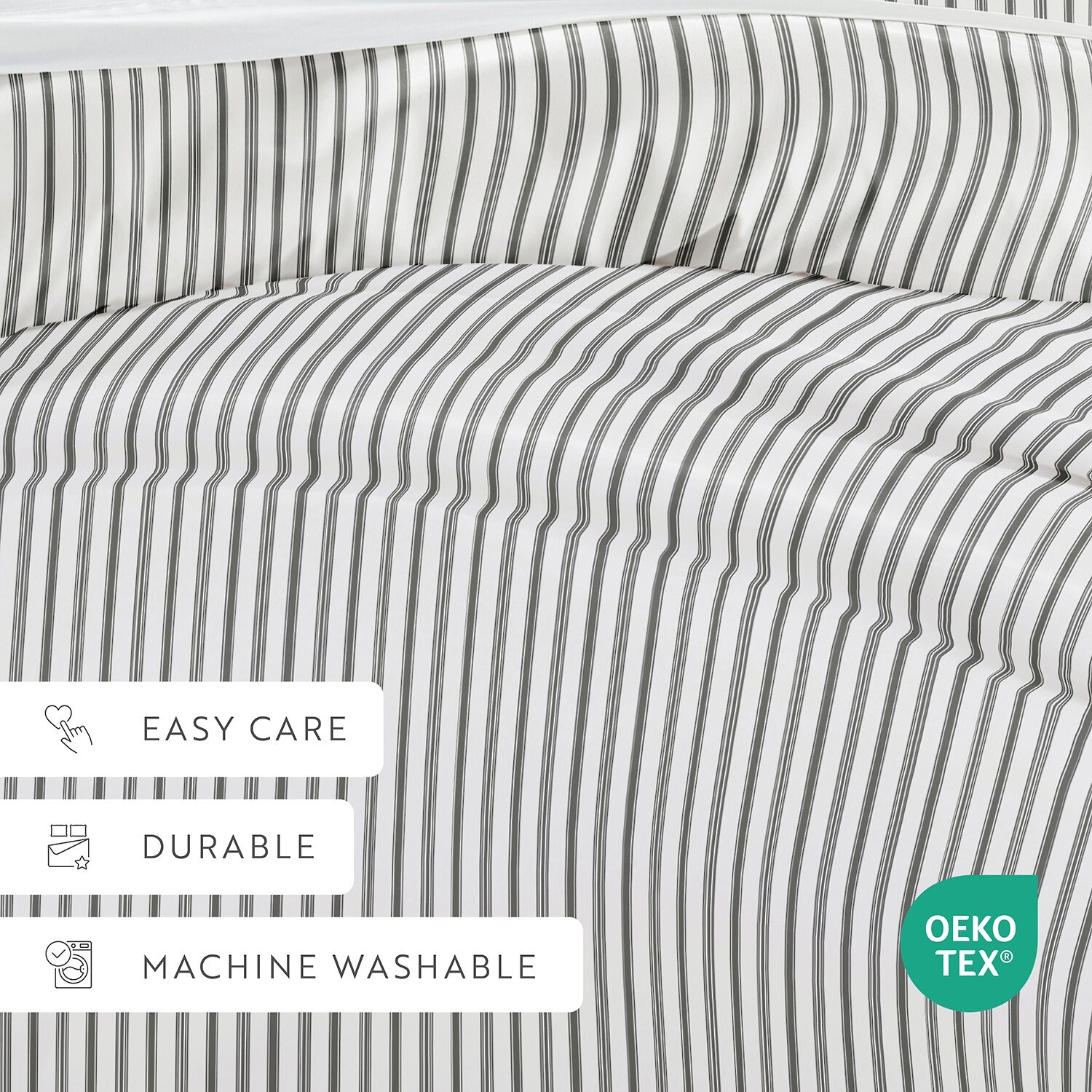 Casual Comfort Premium Ultra Soft Vertical Dreams  Duvet Cover Set