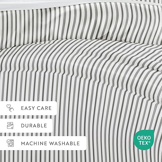 Casual Comfort Premium Ultra Soft Vertical Dreams  Duvet Cover Set