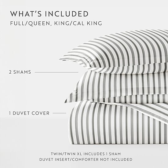 Casual Comfort Premium Ultra Soft Vertical Dreams  Duvet Cover Set