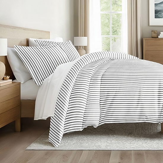 Casual Comfort Premium Ultra Soft Vertical Dreams  Duvet Cover Set