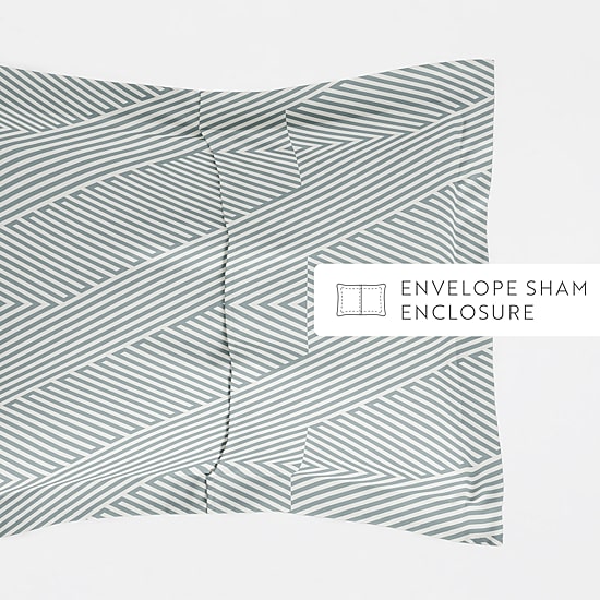 Casual Comfort Modern Diagonal Patterned Duvet Cover Set