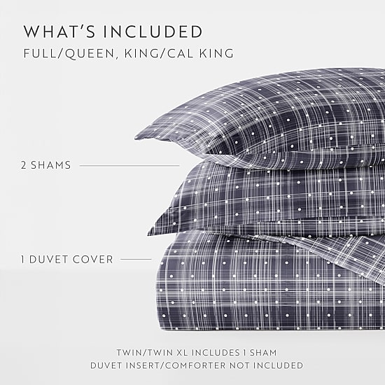 Casual Comfort Premium Ultra Soft Polka Dot Pattern Duvet Cover Set
