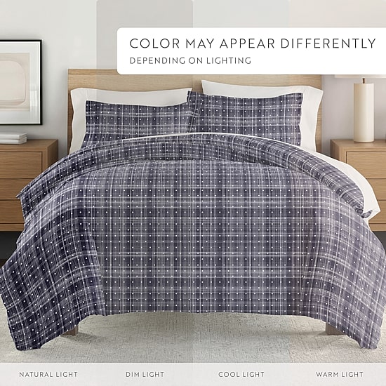 Casual Comfort Premium Ultra Soft Polka Dot Pattern Duvet Cover Set